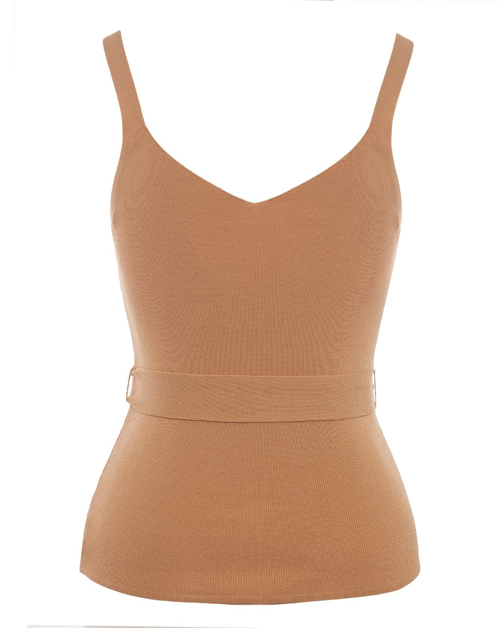 Трикотажный топ с поясом - Incity фото 5