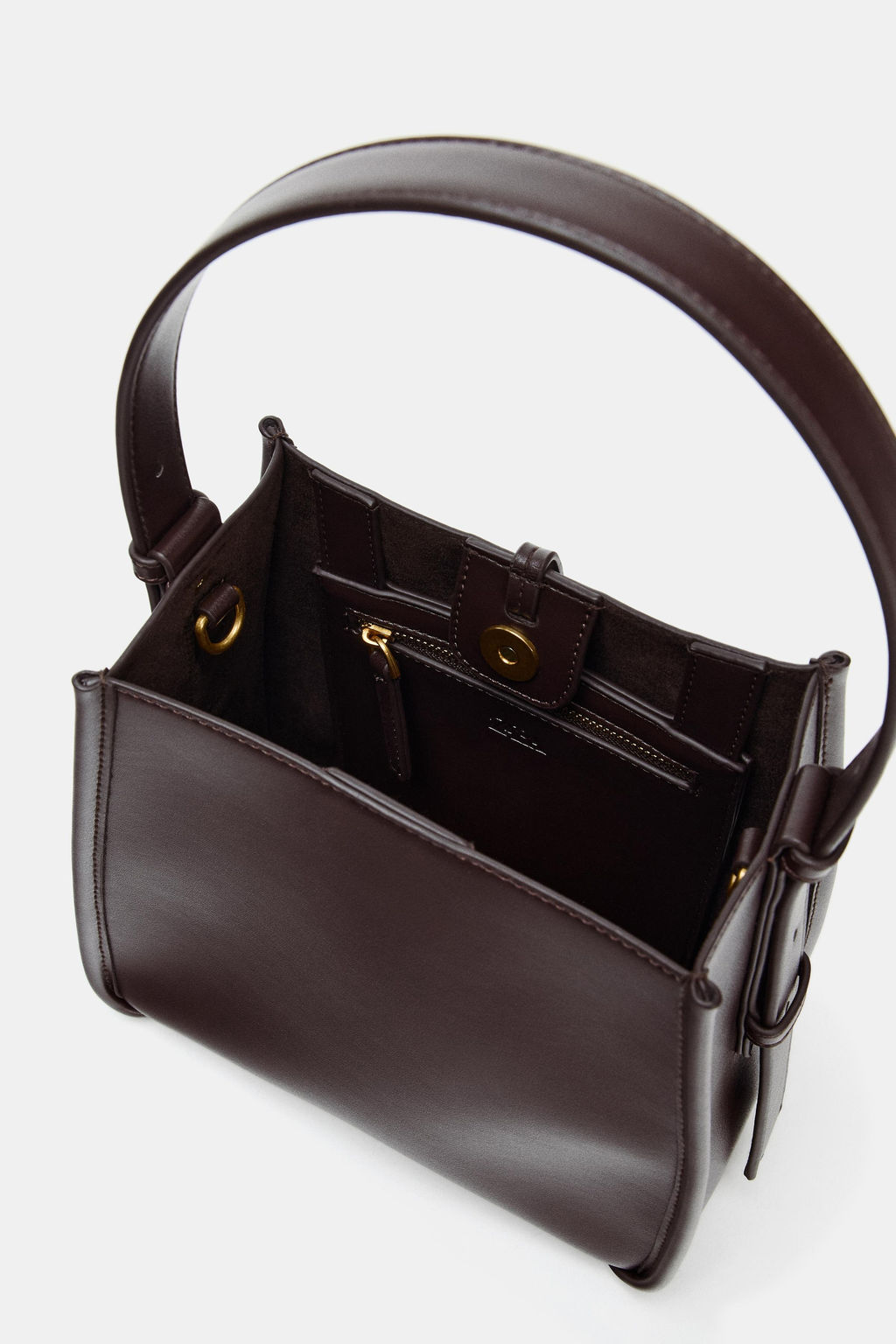 MINI BUCKET BAG WITH METAL RING - Zara фото 7