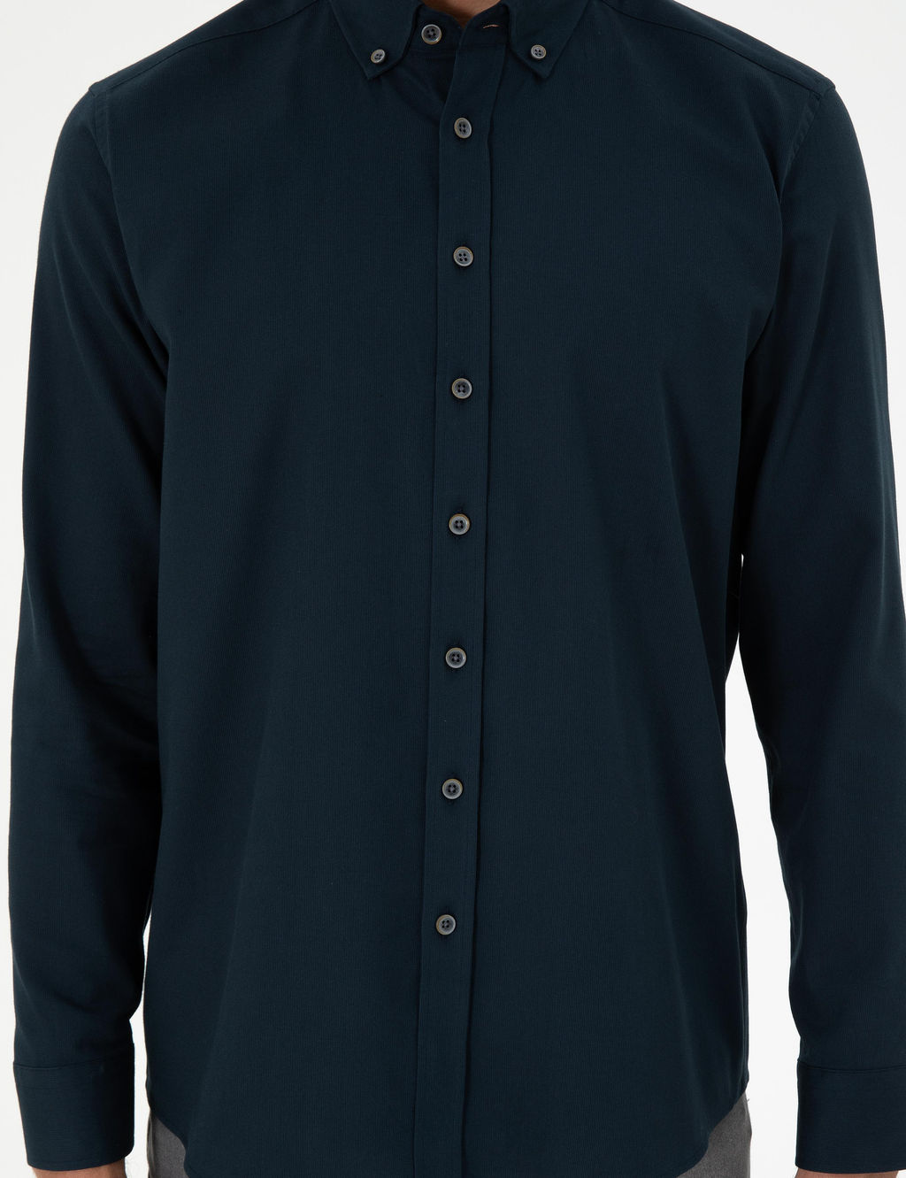 Рубашка Pierre Cardin Regular Fit дл рукав темно‑синяя