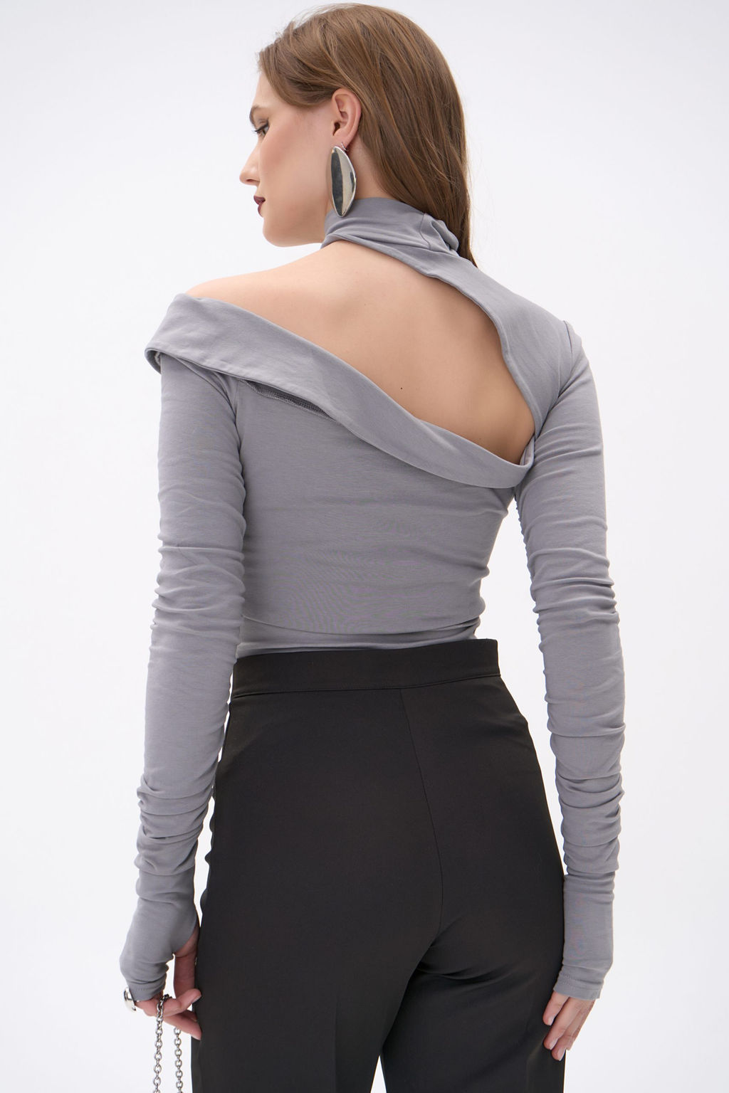 Лонгслив Крис (тёмно-серый) - Эльза фото 12
