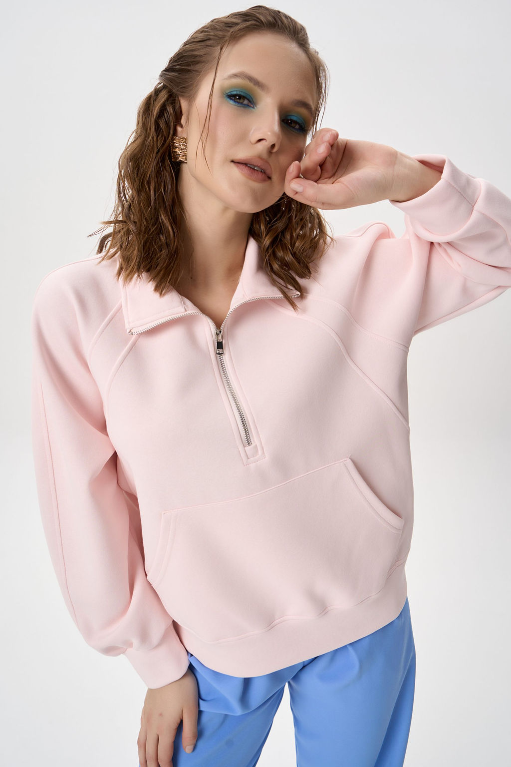 Свитшот Деми (розовый) - Эльза фото 9