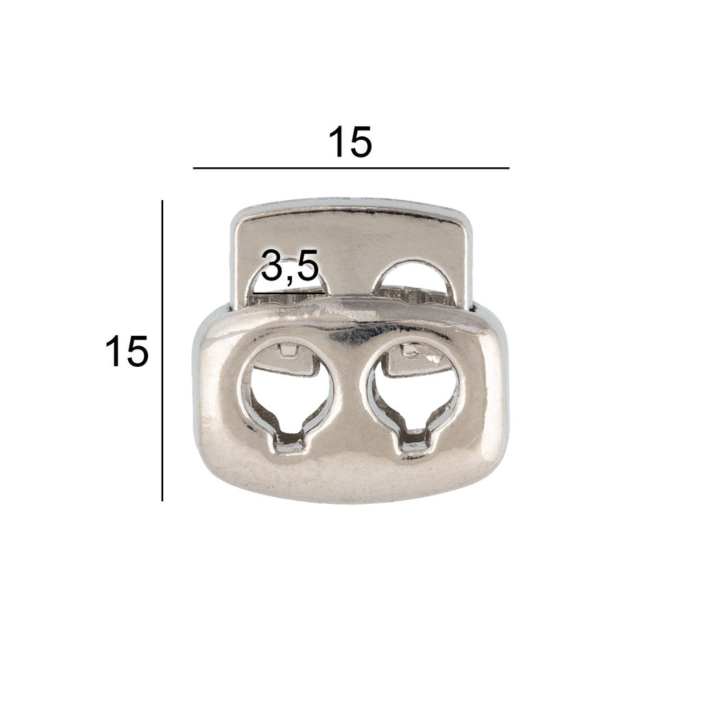 Зажим металл Micron GB 2006 d 3.5 мм в пакете 12 шт №04 никель