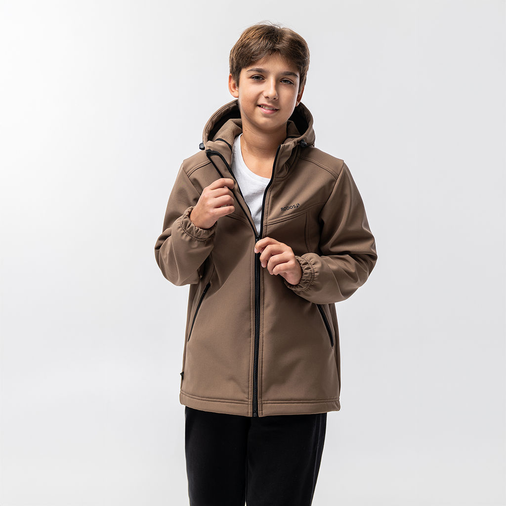 RODOS Куртка софтшелл для мальчика демисезон М-311д Тёмно-серый  фото 21