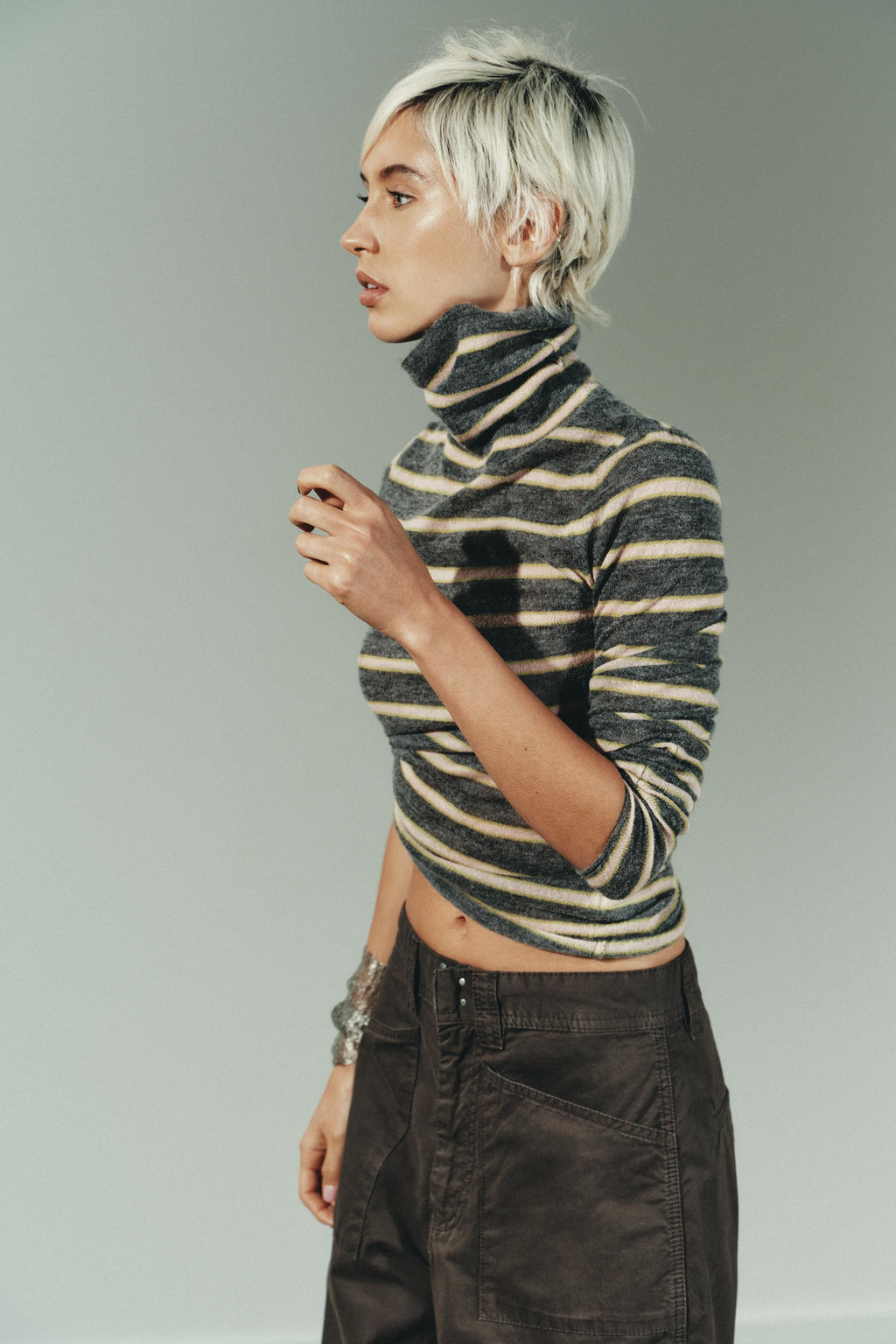 FINE-KNIT STRIPED JUMPER - Zara фото 3