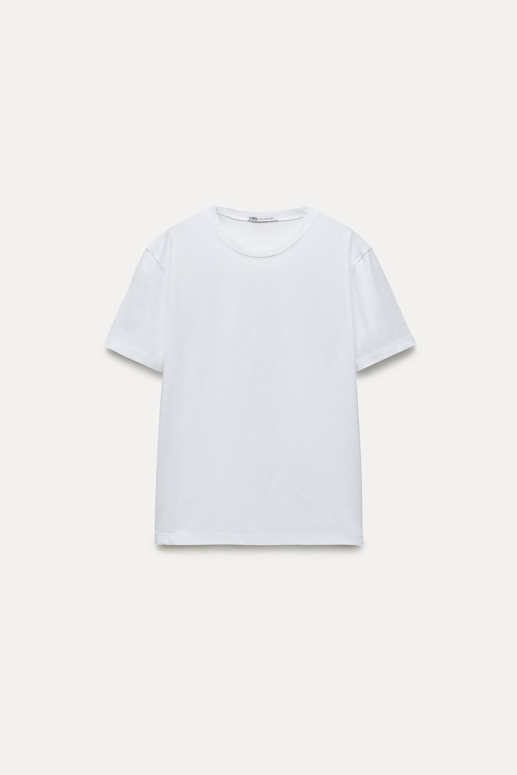 BASIC COTTON T-SHIRT - Zara фото 16