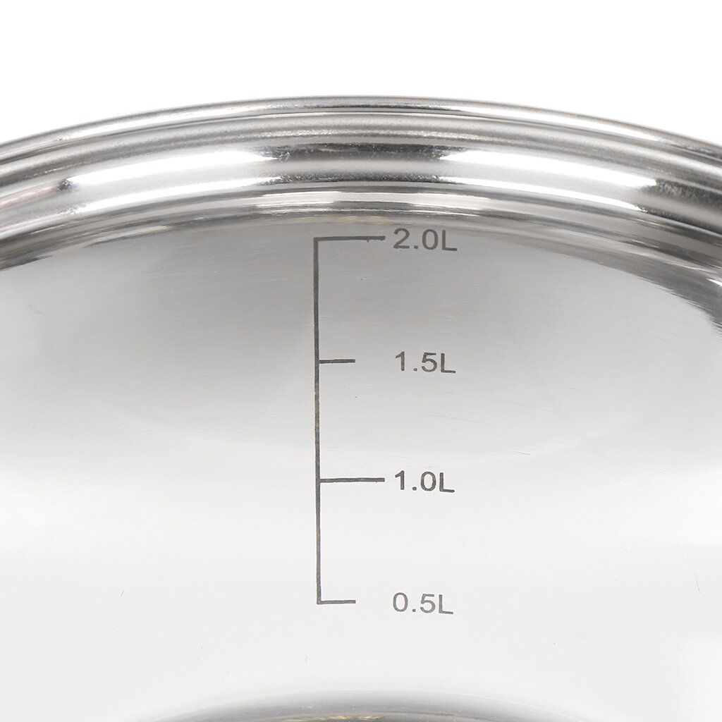 Кастрюля нерж СИЕНА 2,9л со стекл крышкой силикон/ручки SD-A93-18 (352051) /DANIKS/  фото 4