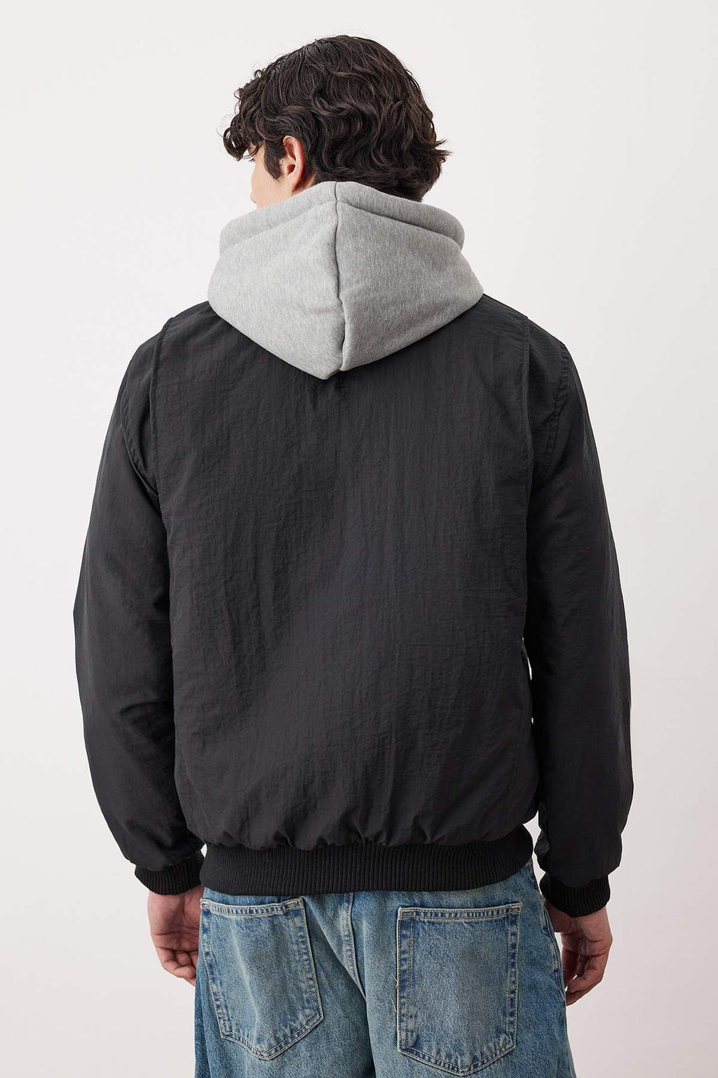 Siyah Regular Fit Orme Kapusonlu Unisex K?sl?k Mont TMNAW26MO00015 - Trendyolmilla фото 6