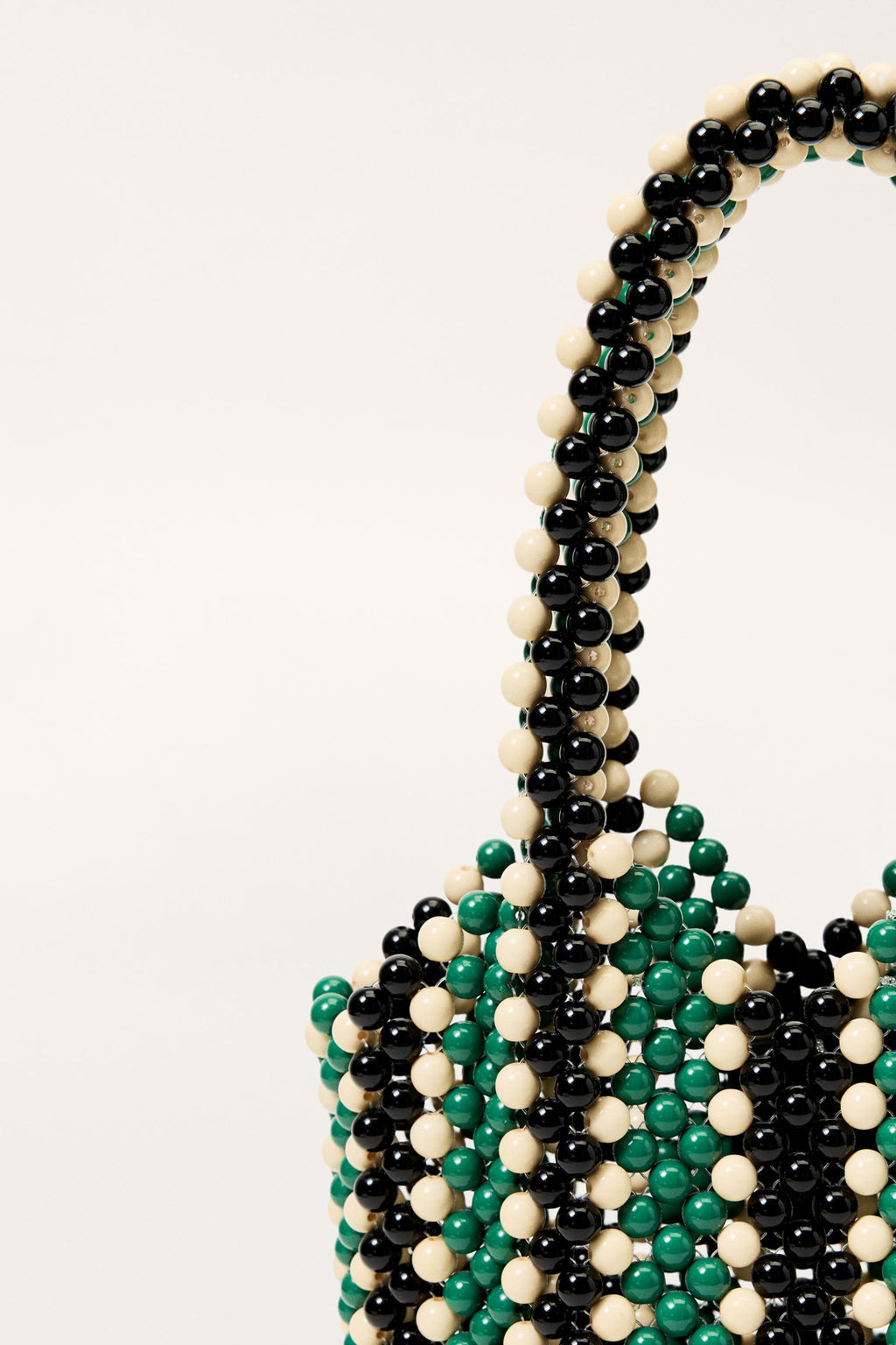 LIMITED EDITION STRIPED BEADED BUCKET BAG - Zara фото 5