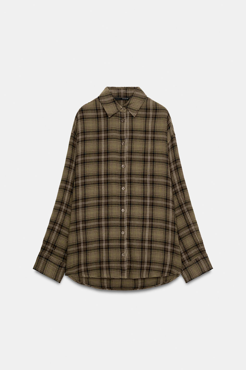 OVERSIZE CHECK SHIRT - Zara фото 6