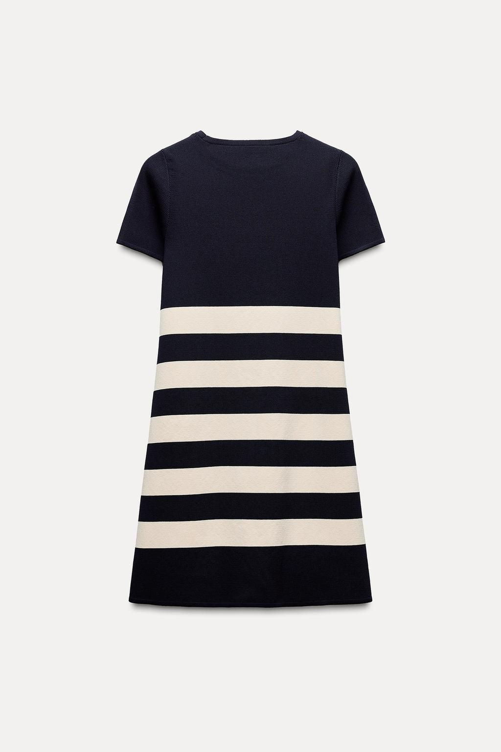 STRIPED KNIT SHORT DRESS - Zara фото 5