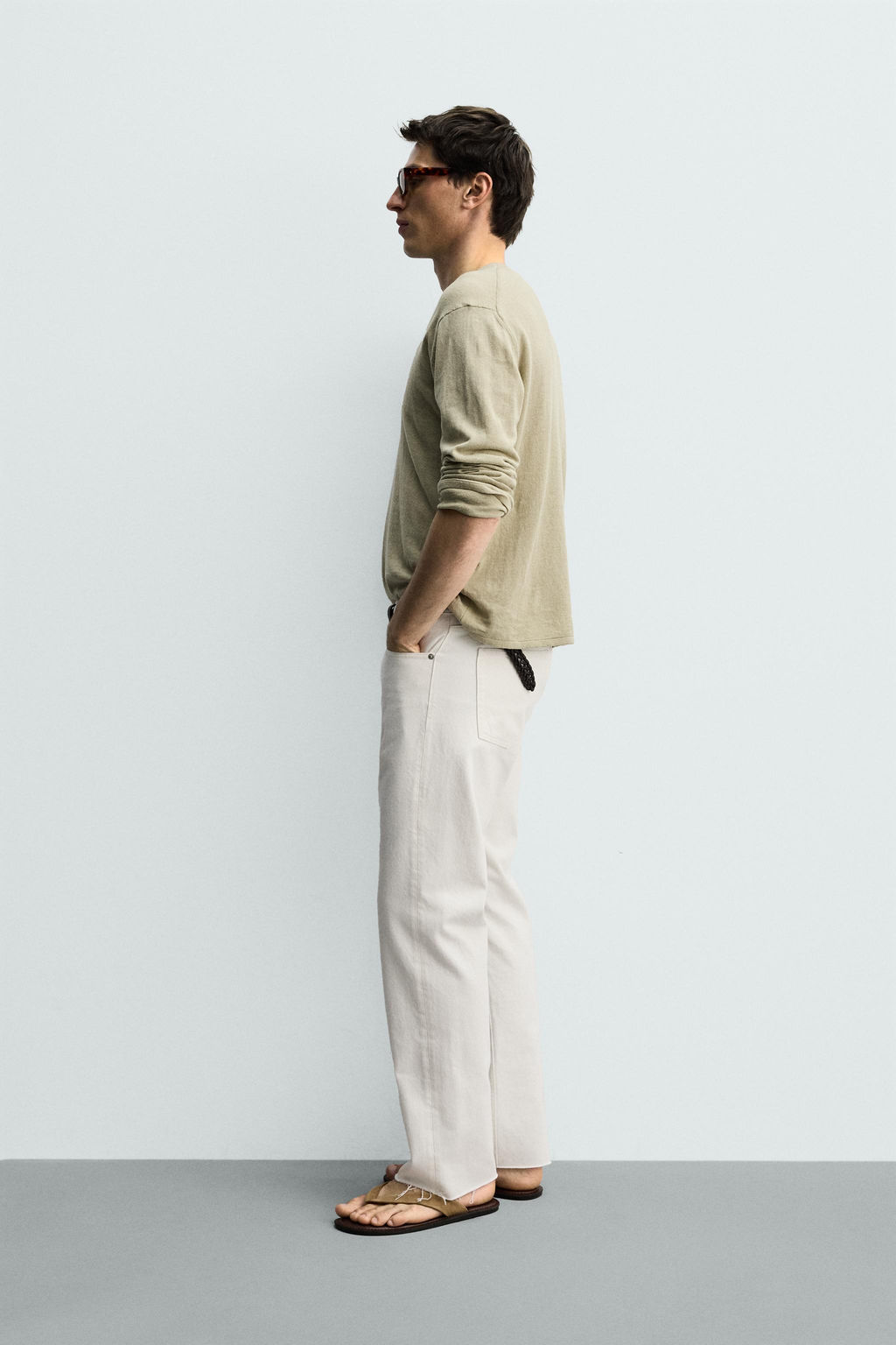 JEANS STRAIGHT FIT / Blanco - Zara фото 4