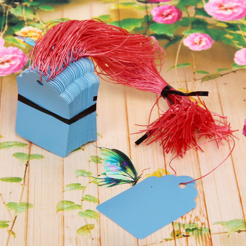 Цена за 2 шт. Бирка навесная для маркировки растений 3,5*5см "Памятка" с подвесом 100шт в пакете ДоброСад