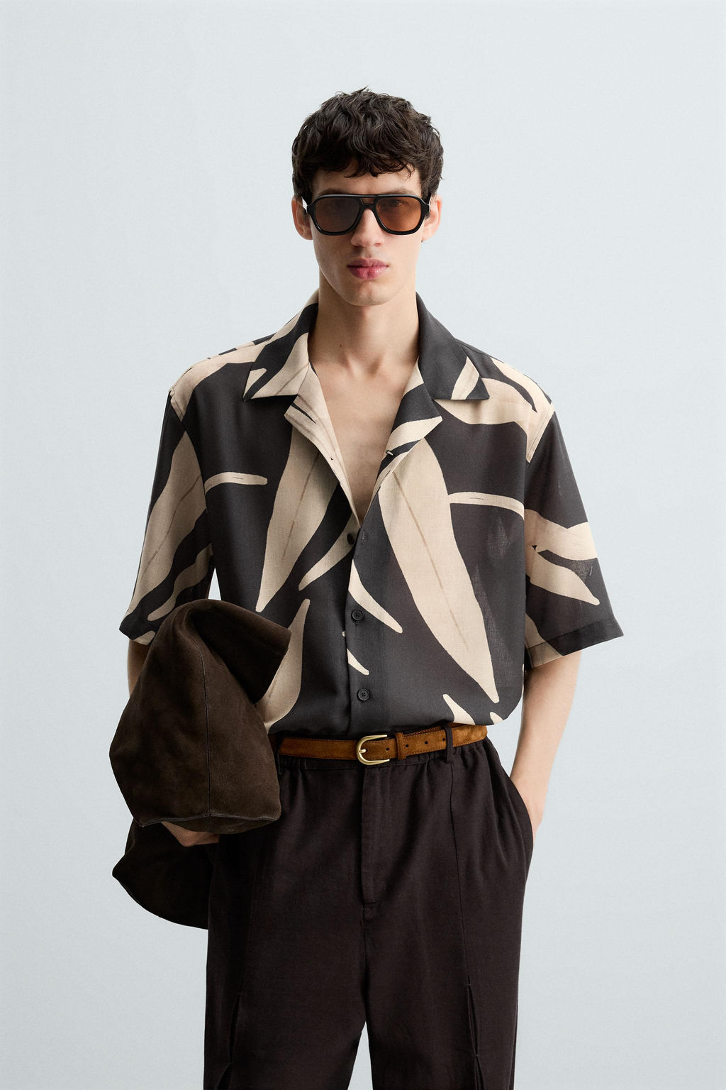 LEAF PRINT SHIRT - Zara фото 2