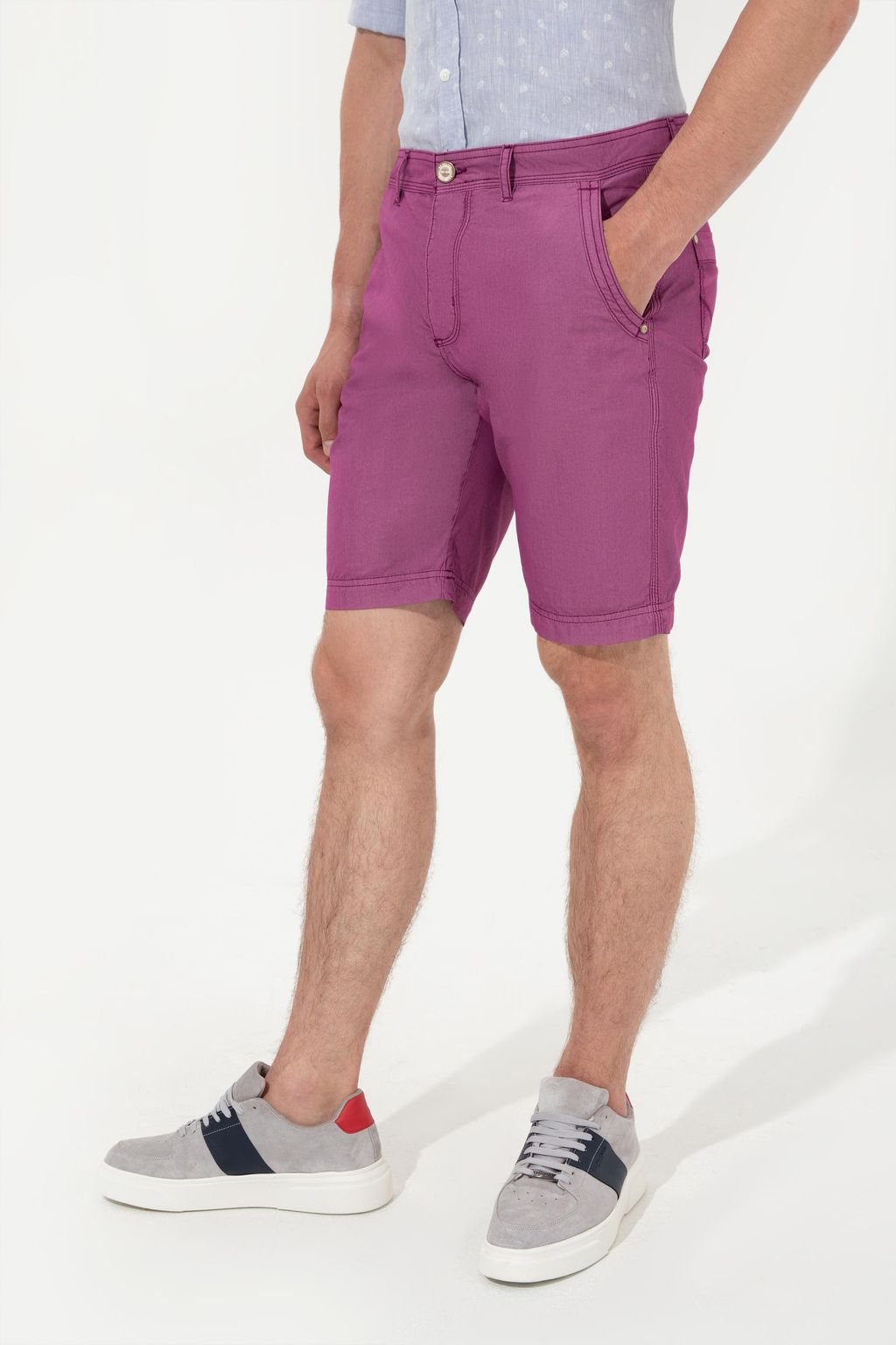 U. S. Polo Assn Мужские фиолетовые тканые шорты - U.s. polo assn фото 2