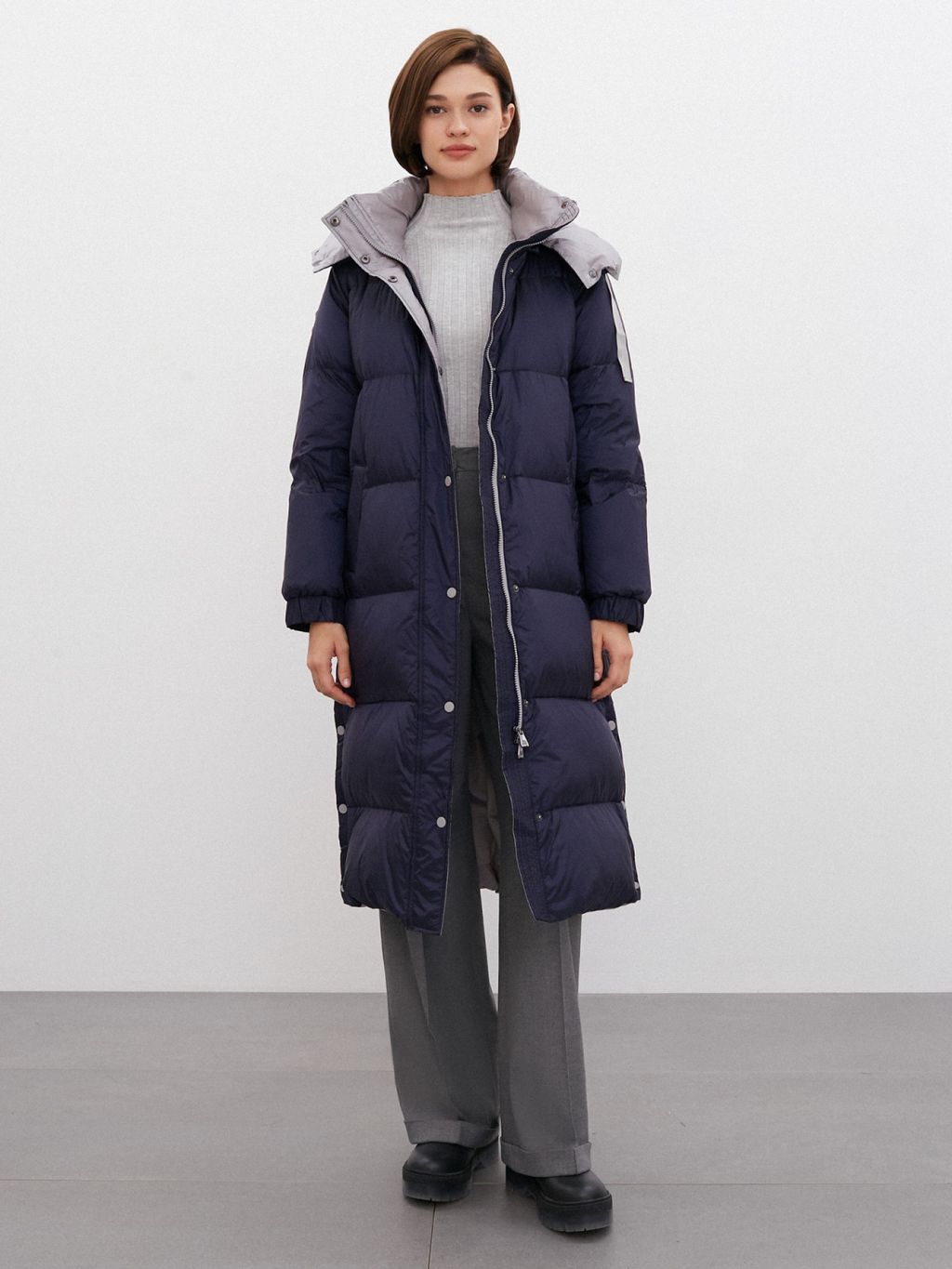 Conso/WDL 220530 - navy Пуховое Пальто фото 5