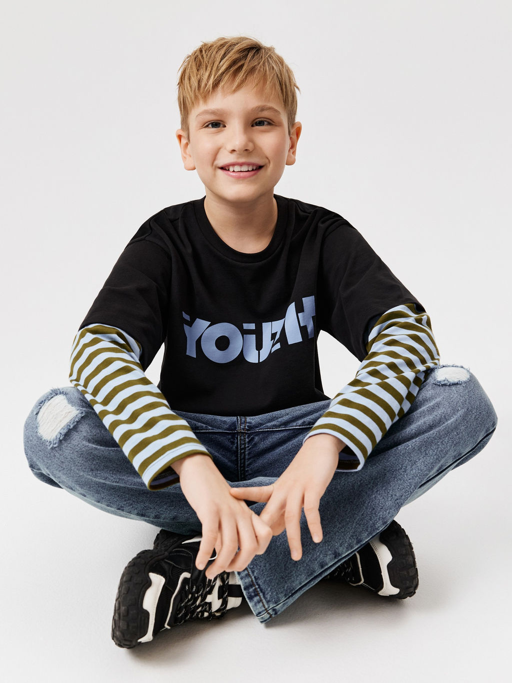 ACOOLA / Джемпер детский для мальчиков Maitland темно-серый  фото 7