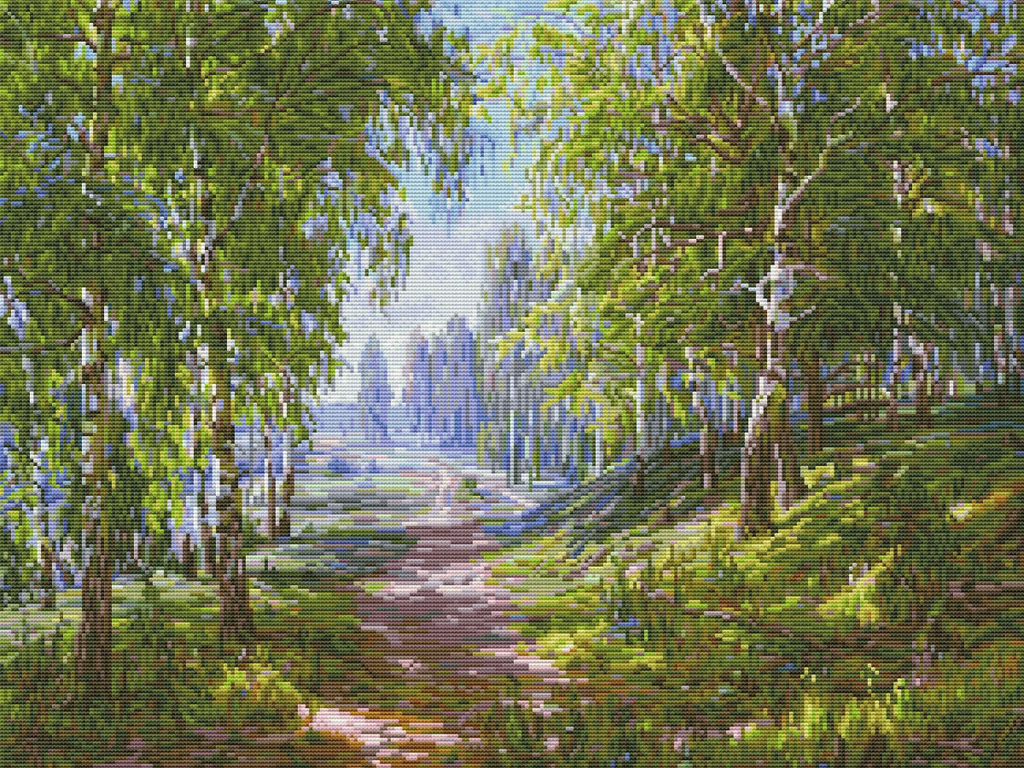 Вышивка крестиком 40х50см, Природа