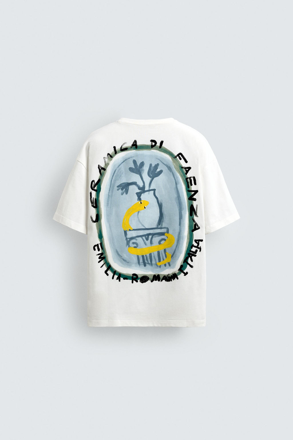 CAMISETA ESTAMPADOS CER?MICA / Blanco - Zara фото 8