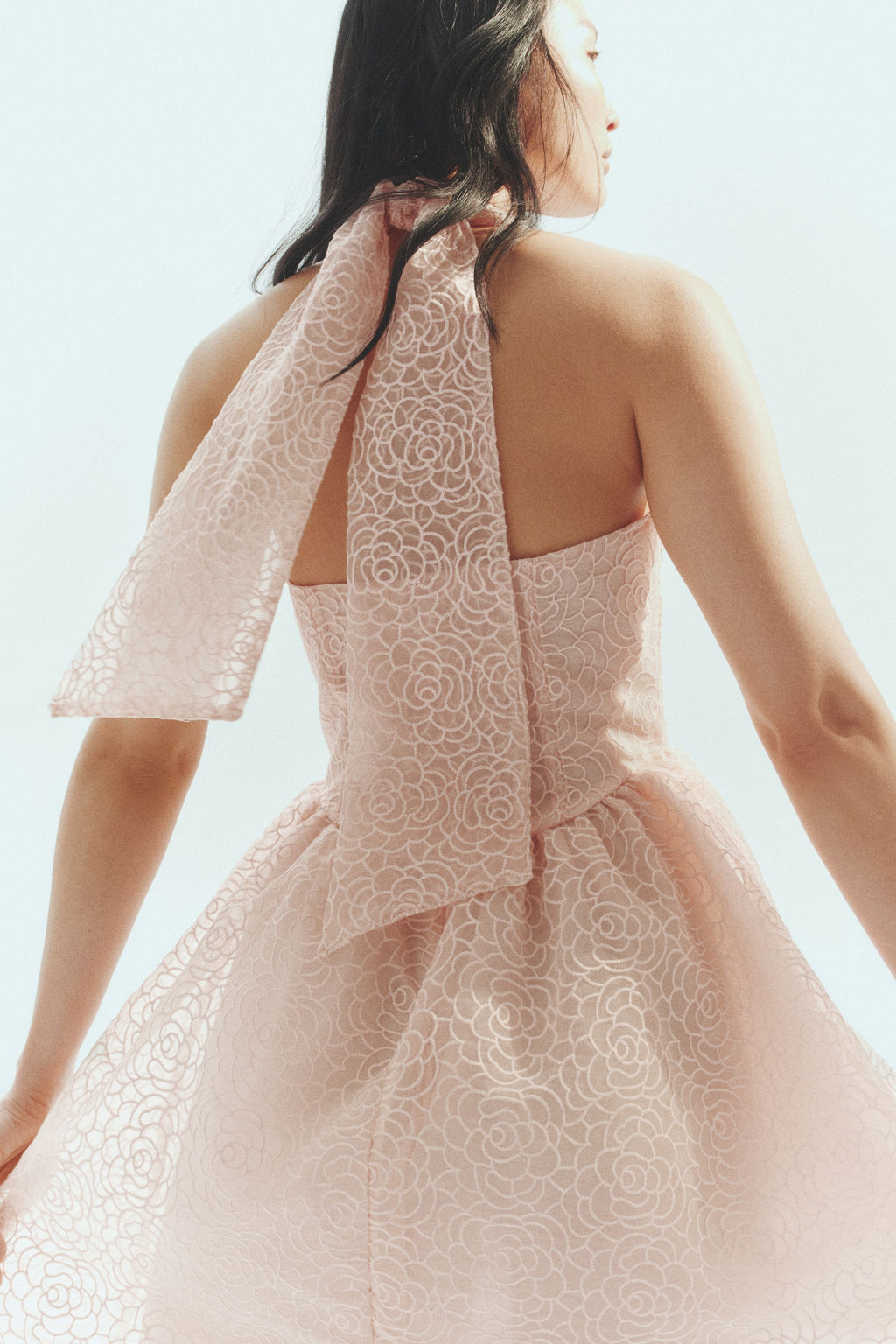 Vestido halter bordado - H&m фото 7