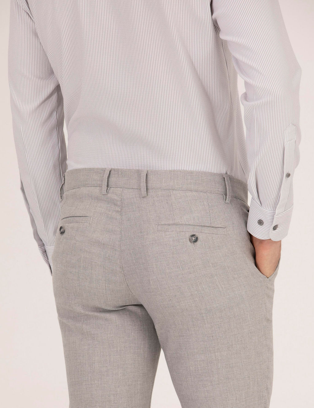 Gri Slim Fit Kuma_ Pantolon - Pierre cardin фото 7