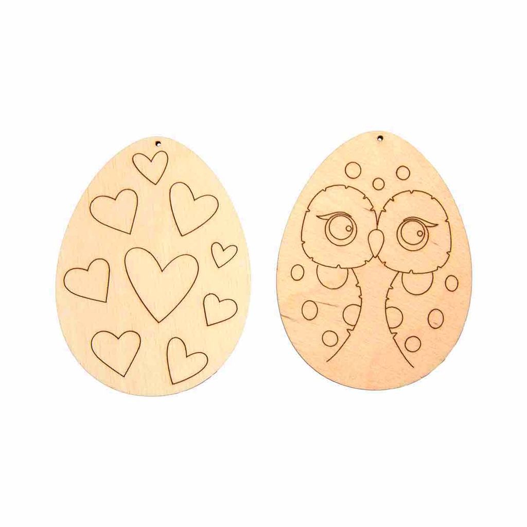 Заготовка для декорирования Mr. Carving ВД-1070 Набор подвесок фанера 0.3 см Пасхальные яйца №2