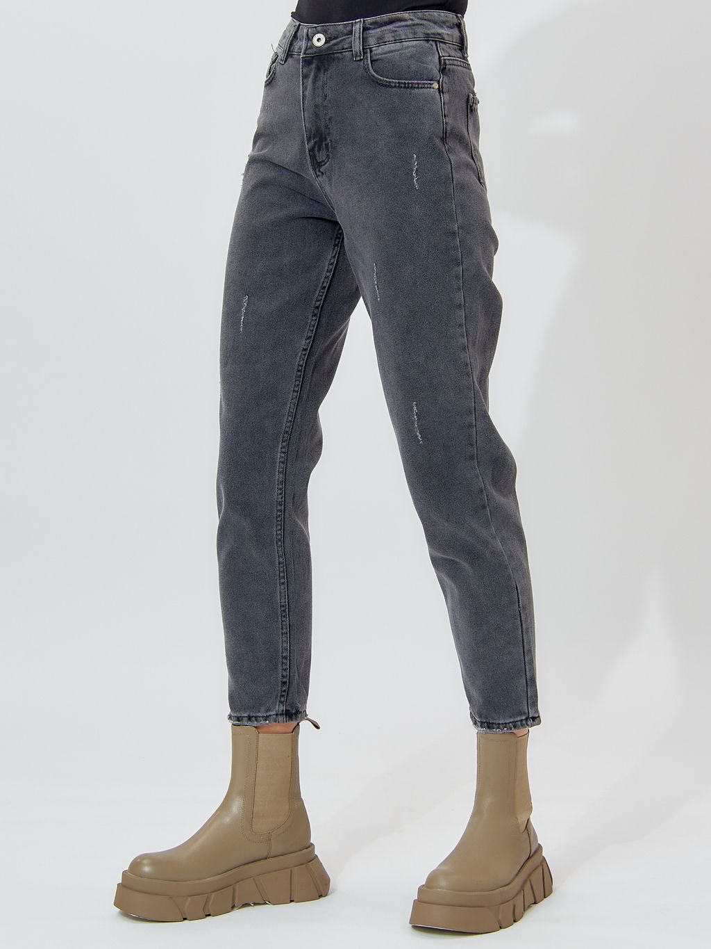 Джинсы женские темно-серого цвета 536_227TC - Mtforce фото 9