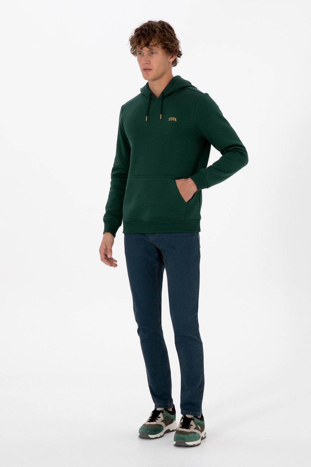 Erkek Koyu Ye_il Basic Sweatshirt Sepette S_rpriz _ndirim - U.s. polo assn фото 4