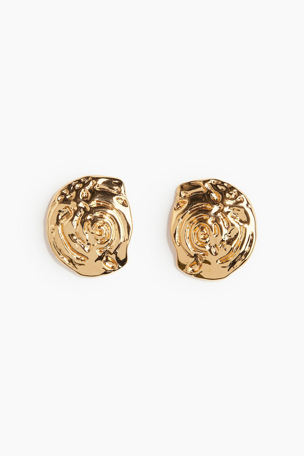 Pendientes chapados en oro - H&m фото 3