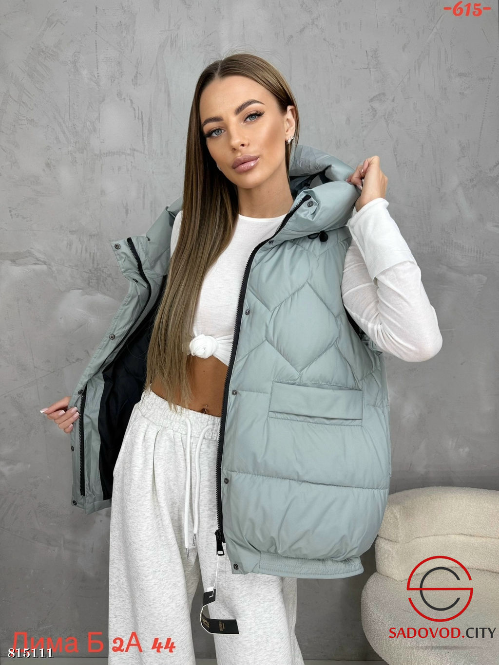 Жилетка женская с карманами