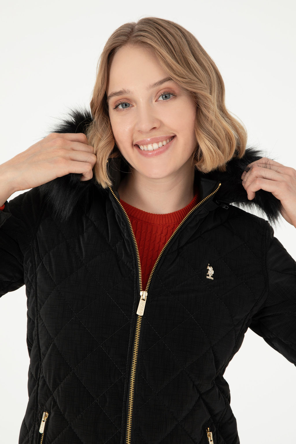 KadДn Siyah Deri Mont - U.s. polo assn фото 2