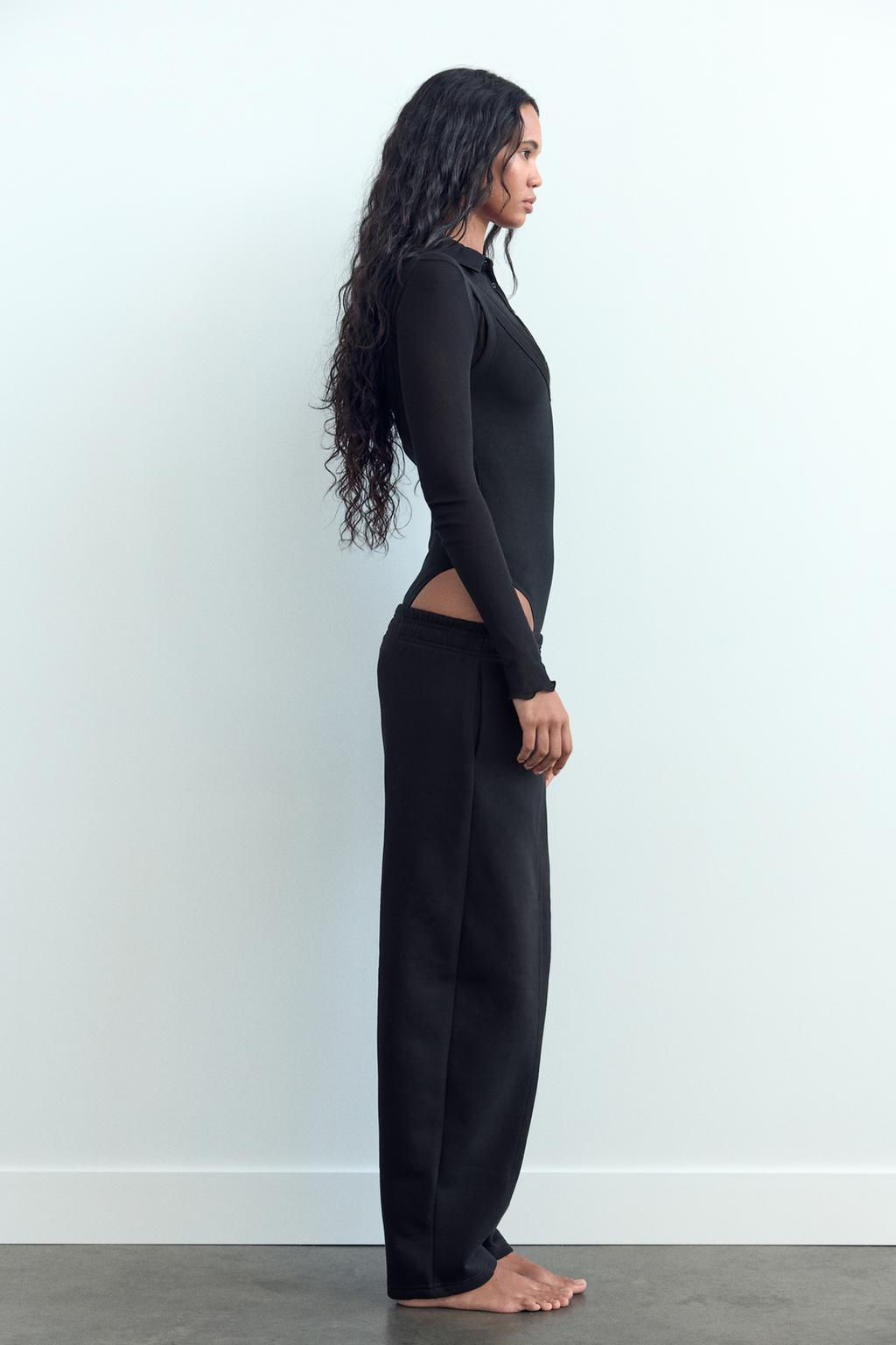 STRAIGHT-LEG PLUSH TROUSERS - Zara фото 5