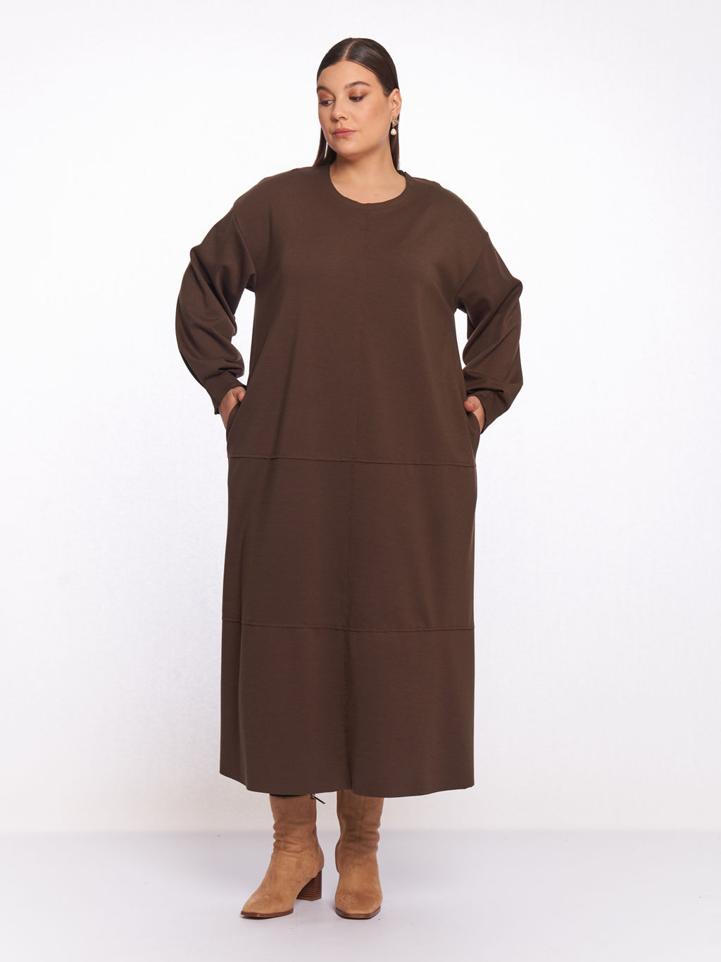 Платье со швами наружу PP56506BRW19 - Артесса фото 2