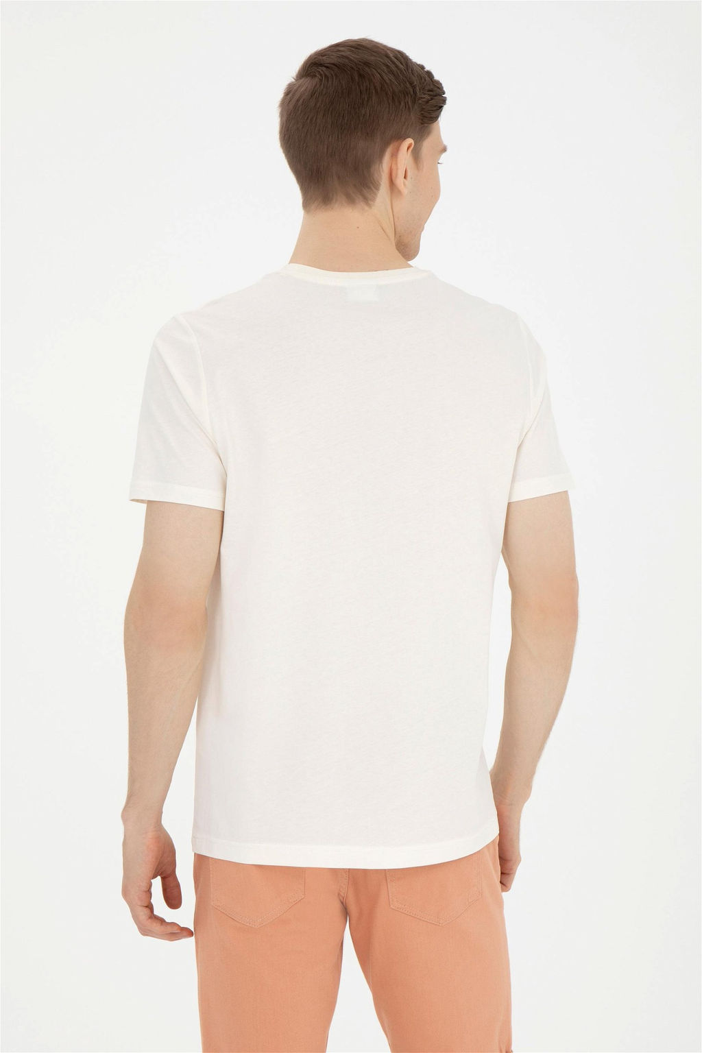 Мужская футболка цвета экрю - U.s. polo assn фото 5