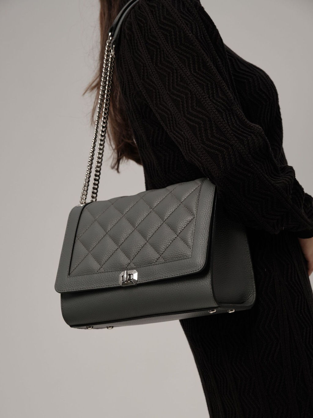 Сумка кожаная Azaro 30783 хромо