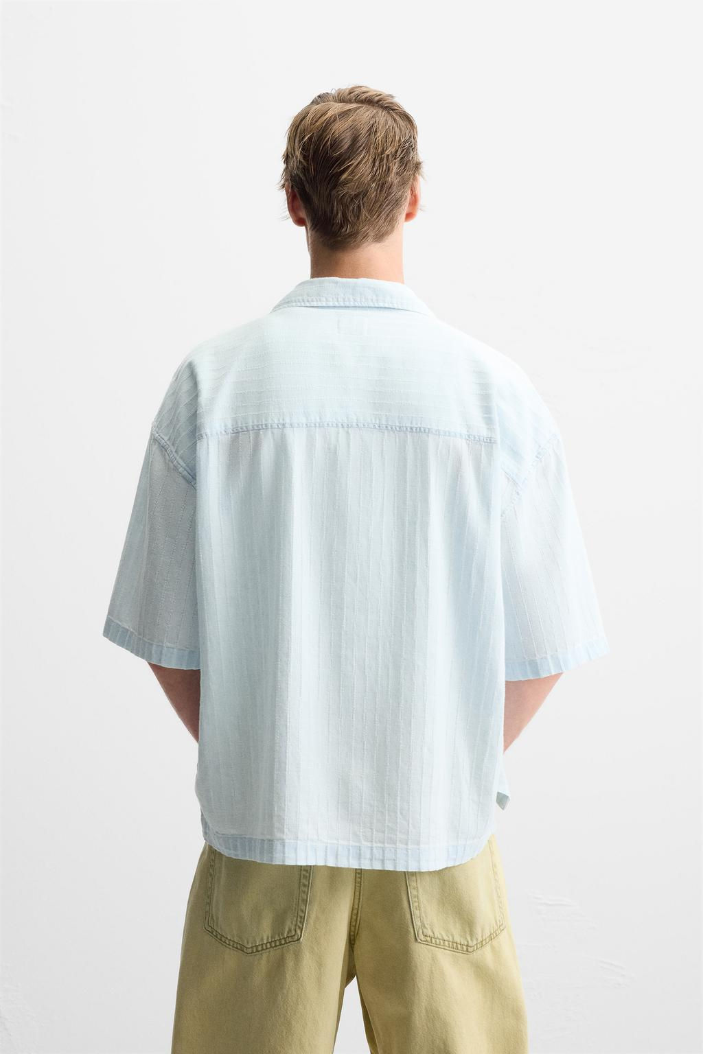 FADED TEXTURED SHIRT - Zara фото 3