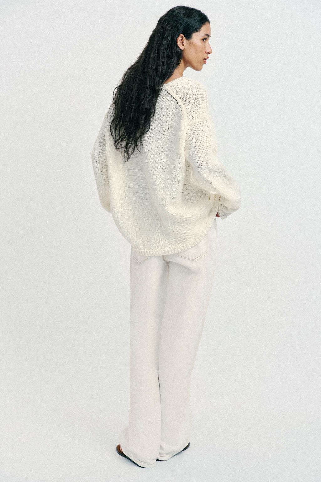 JERSEY PUNTO ESCOTE PICO / Crudo - Zara фото 3