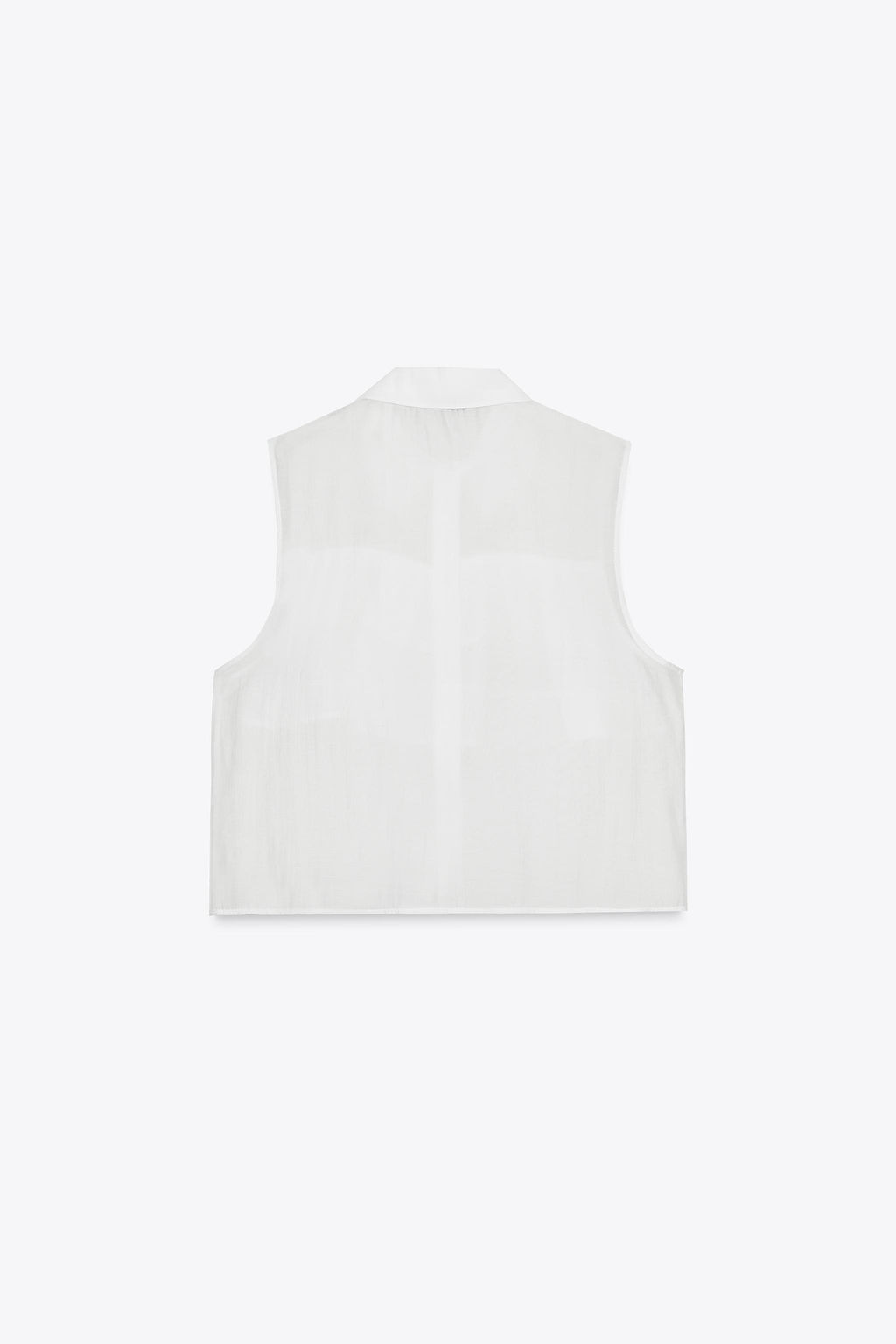 SEMI-SHEER TOP WITH RUFFLES - Zara фото 2