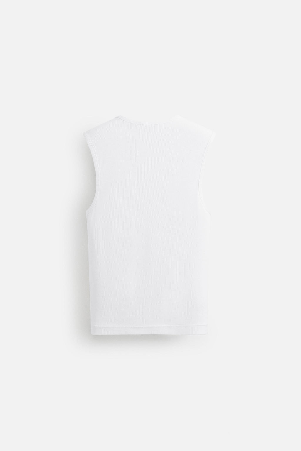 RIBBED TANK T-SHIRT - Zara фото 8