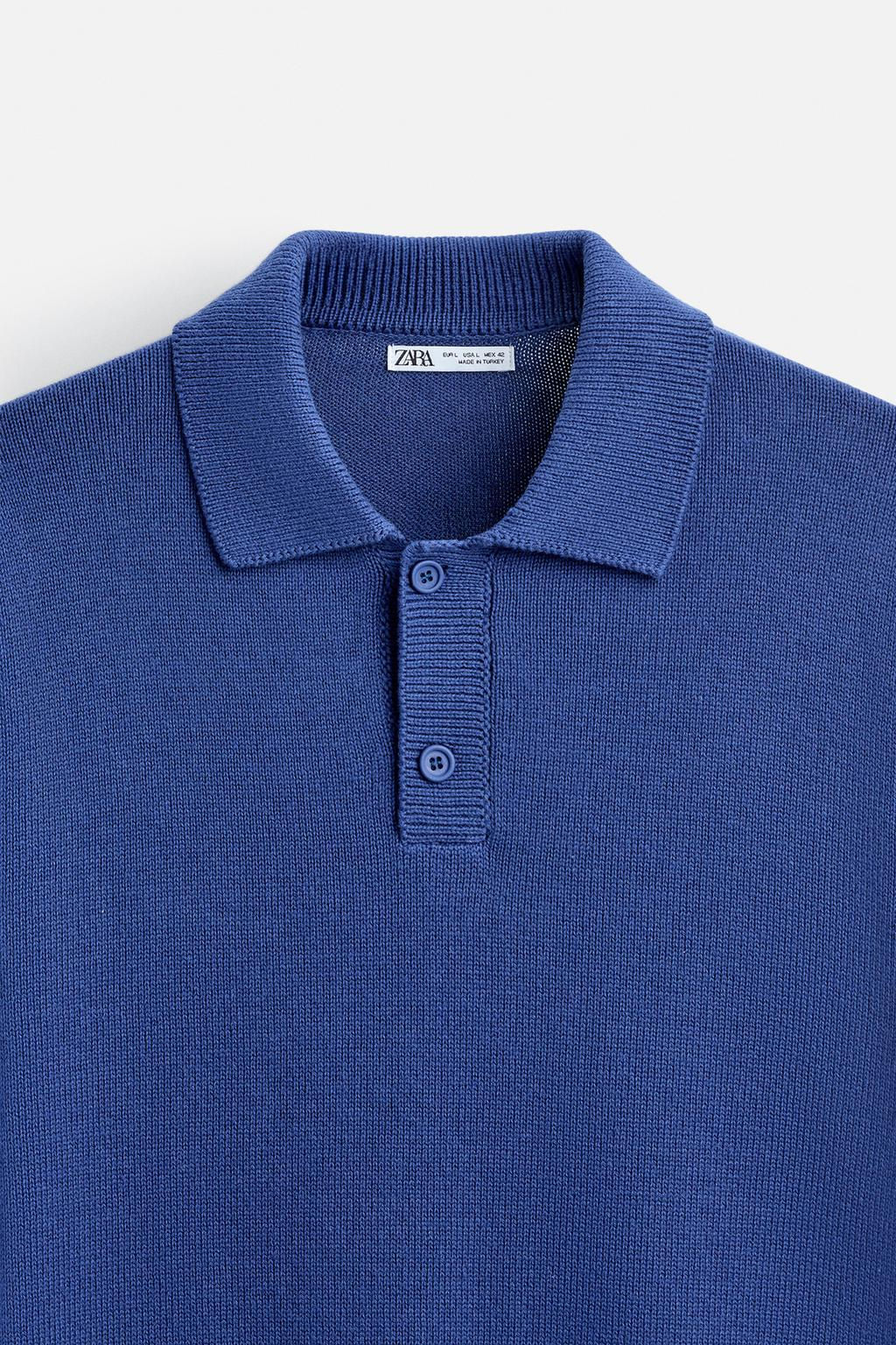 COTTON KNIT POLO SHIRT - Zara фото 8