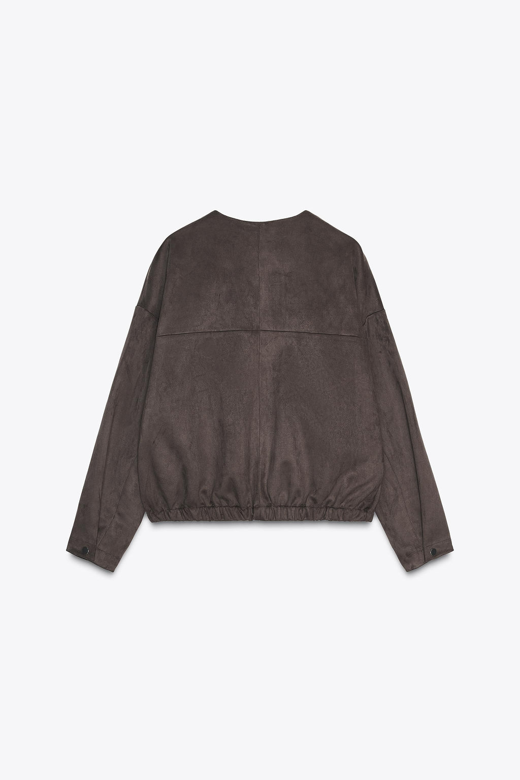 FAUX SUEDE BOMBER JACKET - Zara фото 8