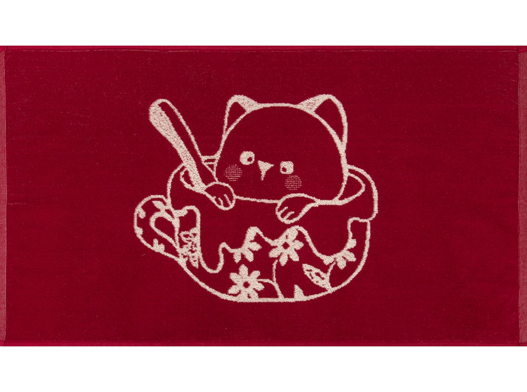 6с103.412ж1 Шутник (бордо) Полотенце махровое 50х90см