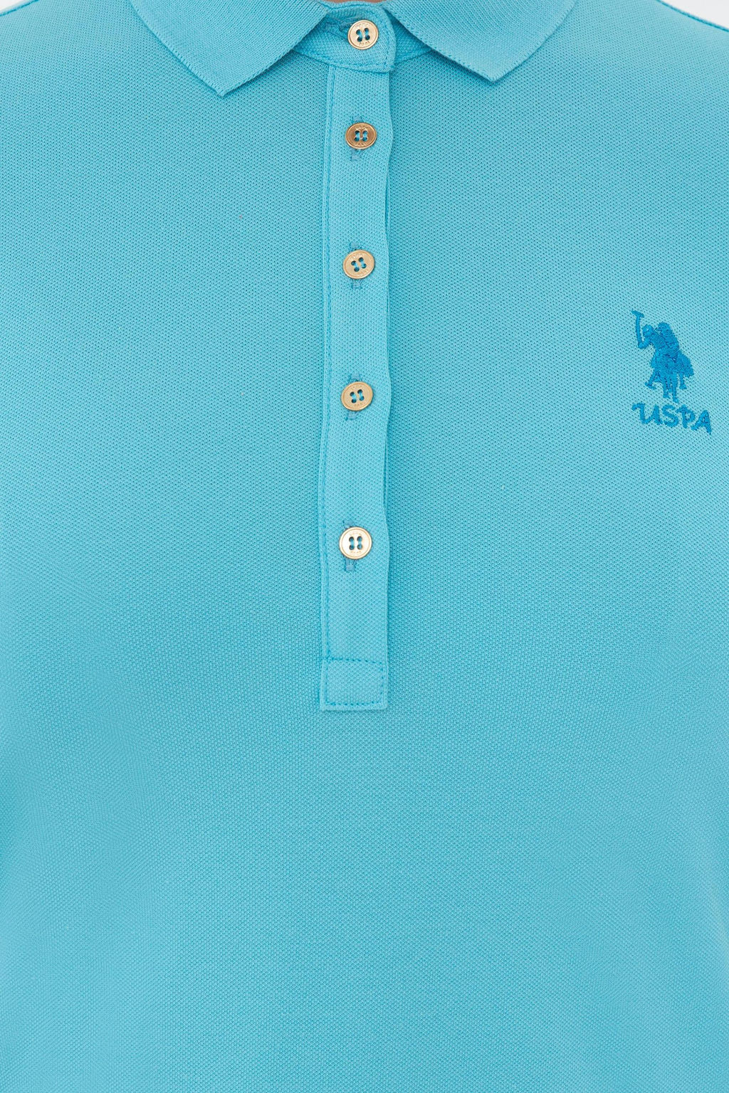 Kad_n Turkuaz Polo Yaka _rme Elbise - U.s. polo assn фото 5