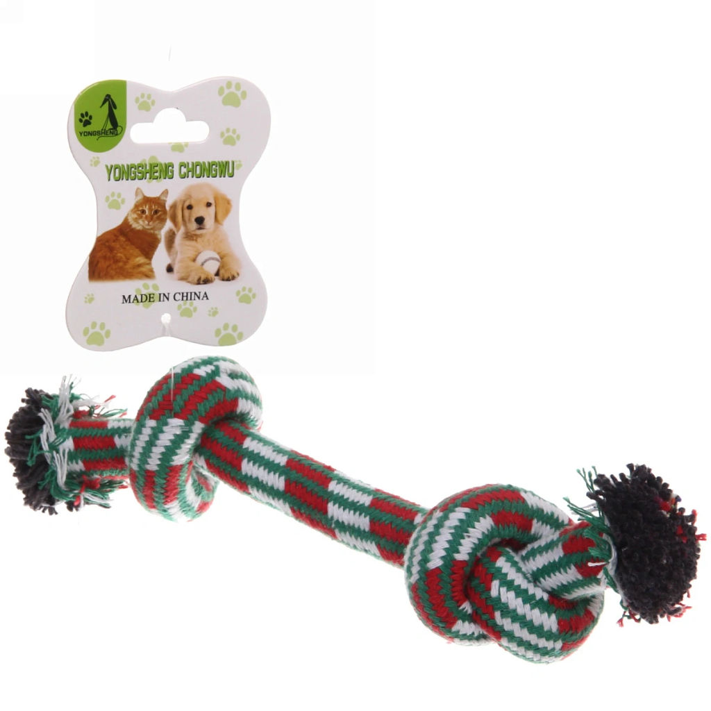 Цена за 6 шт. Игрушка - канат для собак "Любимый Бро", цвет как на фото, 25см (лейбл)