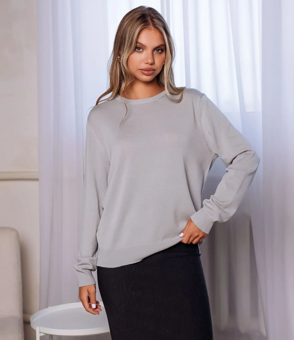 Джемпер #ОКТ125002, серый