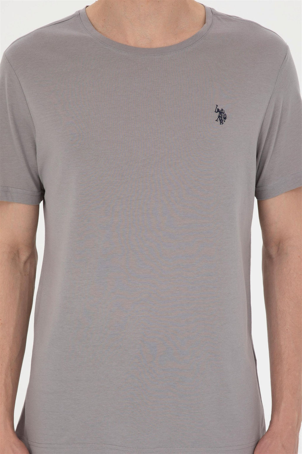 Мужская темно-серая базовая футболка Неожиданная скидка в корзине - U.s. polo assn фото 6
