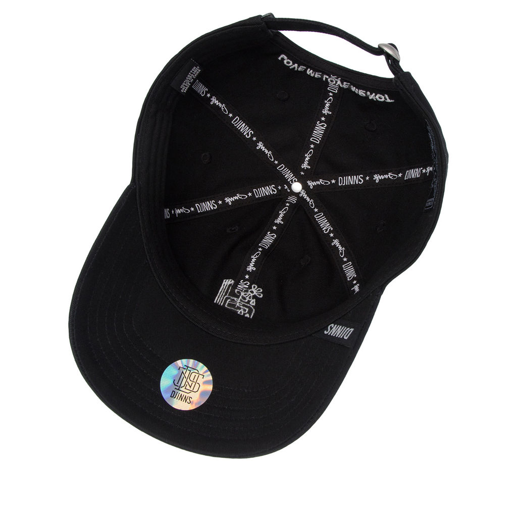 Бейсболка DJINNS арт. Dad Cap LoveMeNot (черный)