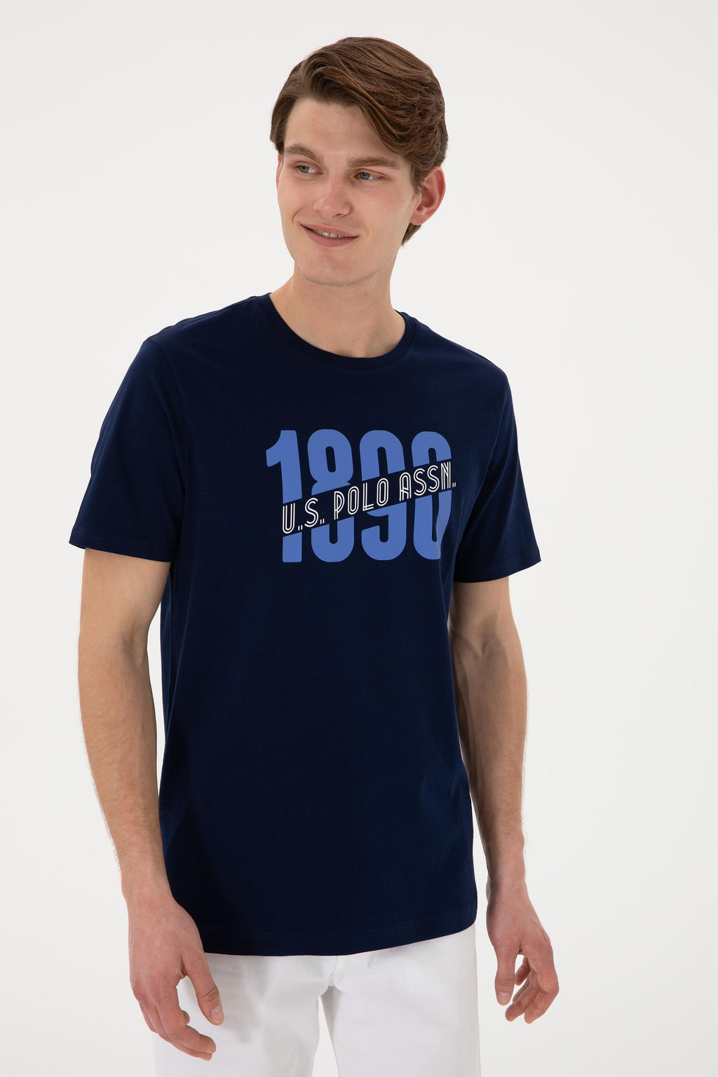 Erkek Bisiklet Yaka Lacivert Ti__rt Sepette S_rpriz _ndirim - U.s. polo assn фото 3