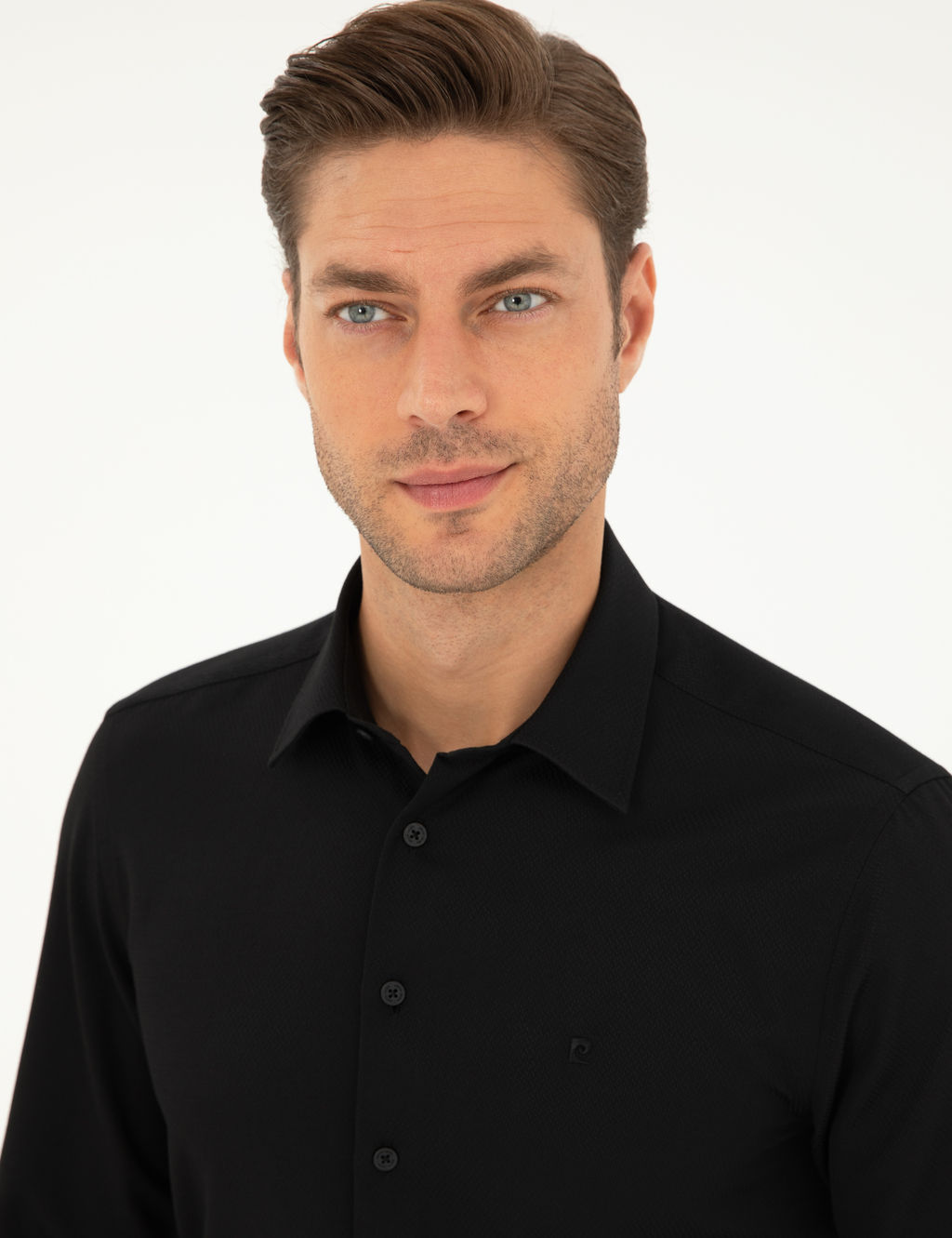 Siyah Arm_rl_ Slim Fit Uzun Kollu G_mlek