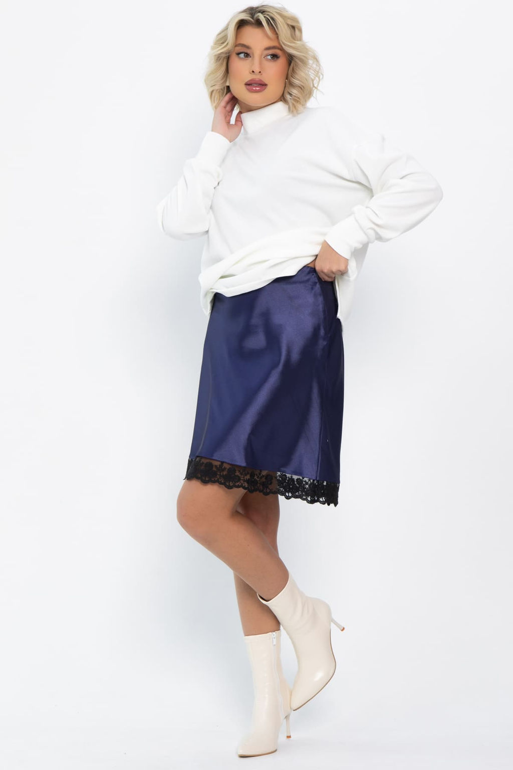 Юбка Игривое настроение (синяя) Ю14800-7М