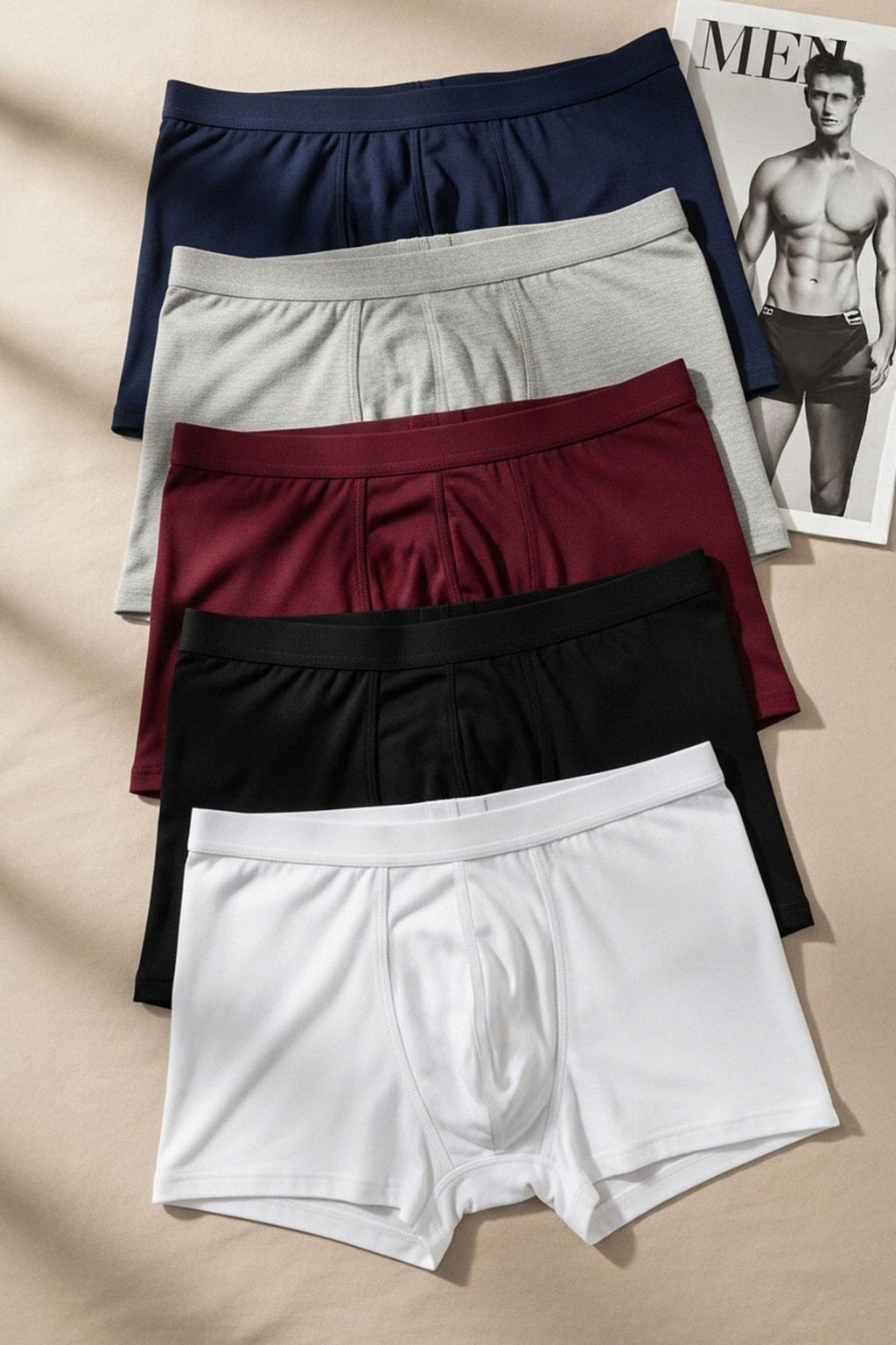 TRENDYOL MAN Lacivert 5li Paket Boxer TMNAW21BX0018